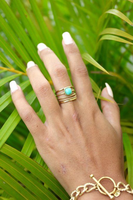 Bague Justine  Vert d eau