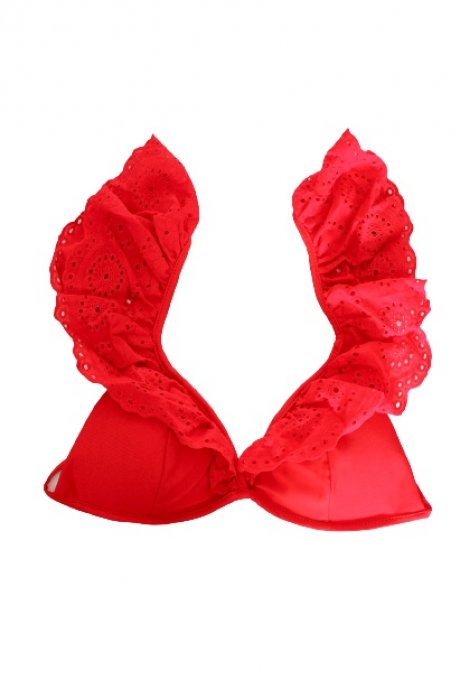 Top Maillot de bain Framboise