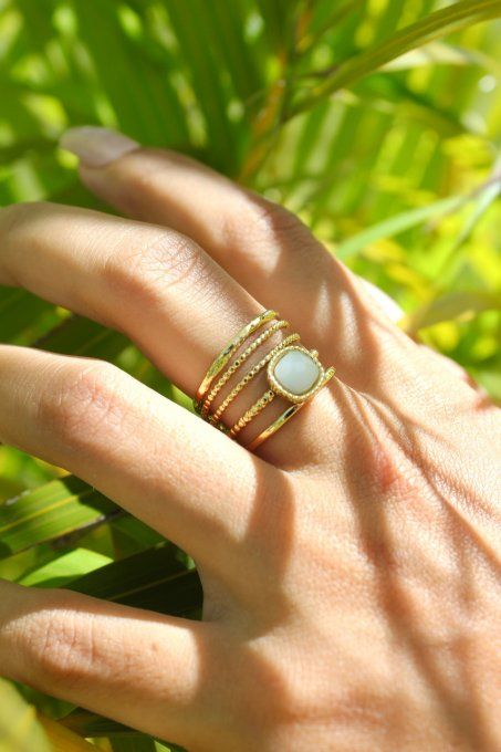 Bague Justine  Blanche