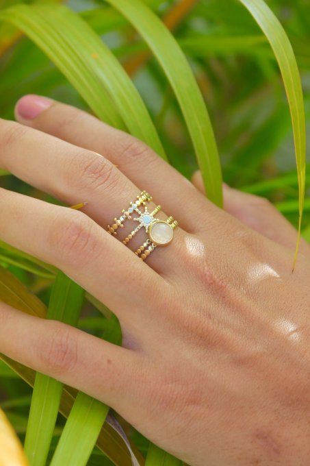 Bague Ivy  Rose claire