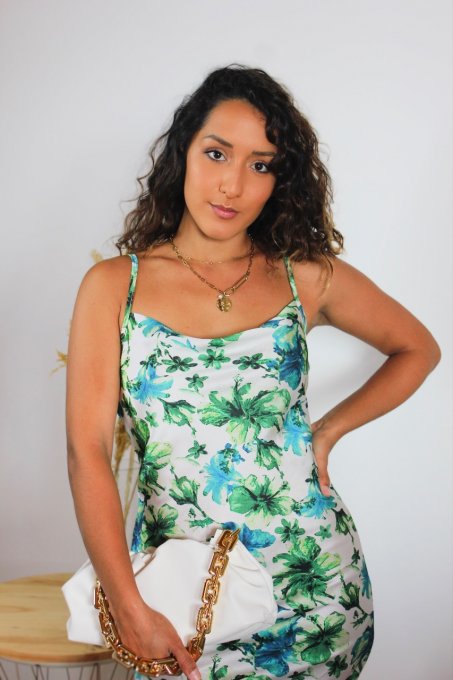 Robe Clemence  Verte