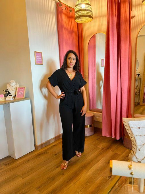 Combinaison Jenna Noire - Gaze de coton