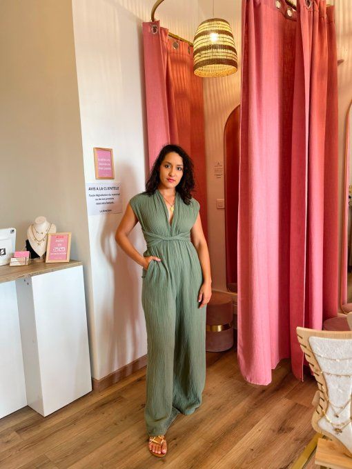 Combinaison Katty Multi-Positions Gaze de coton