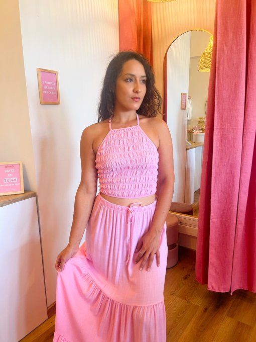 Ensemble Loréna rose