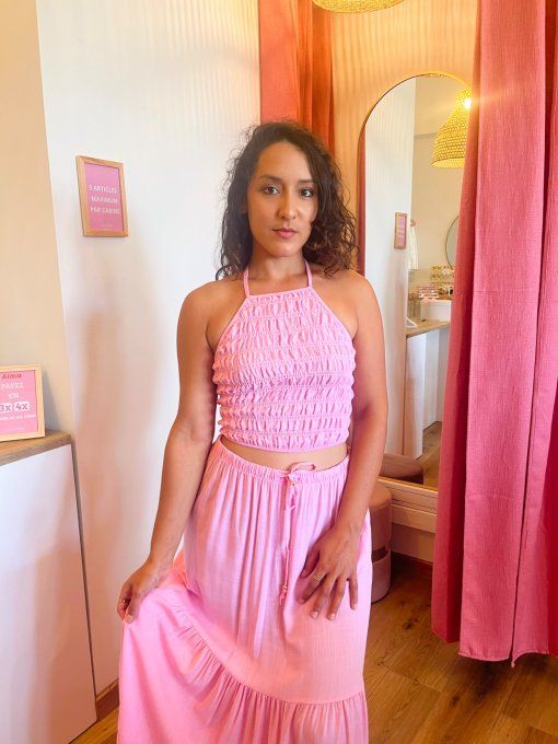Ensemble Loréna rose