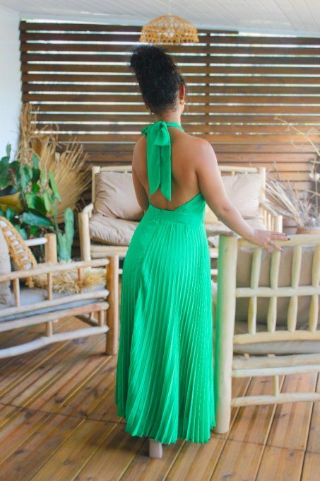 Robe Claudine Verte
