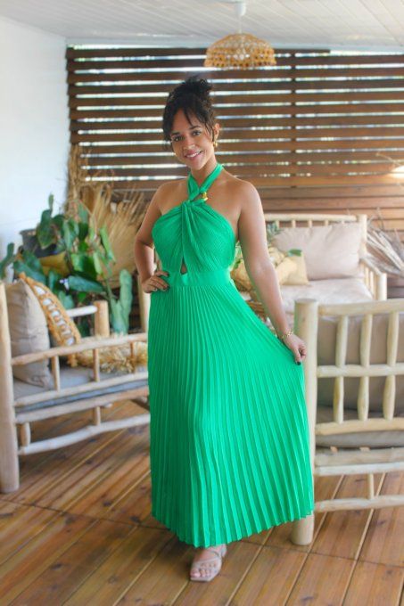 Robe Claudine Verte