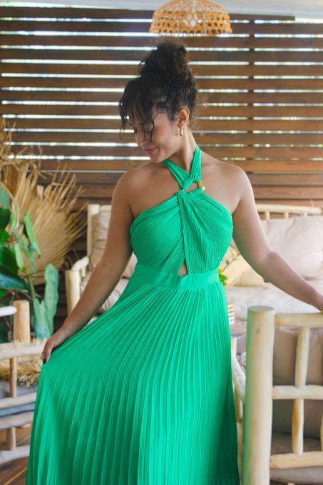 Robe Claudine Verte