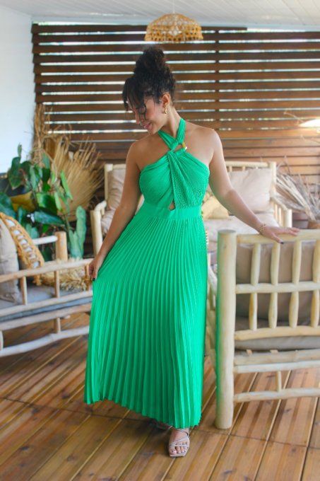 Robe Claudine Verte
