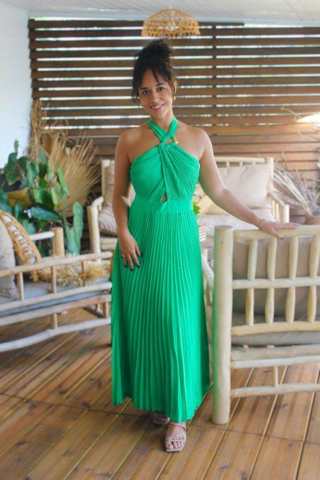 Robe Claudine Verte