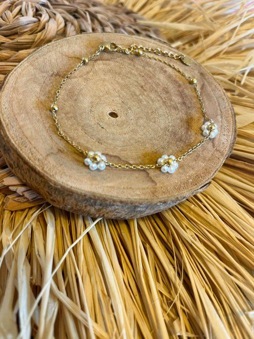 Chaine de cheville Fleur
