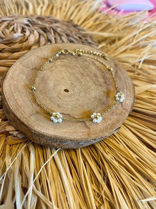 Chaine de cheville Fleur