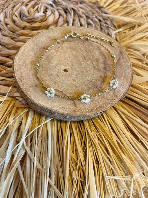 Chaine de cheville Fleur