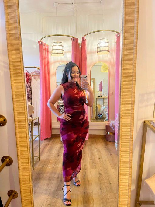 Robe Chana - bordeaux