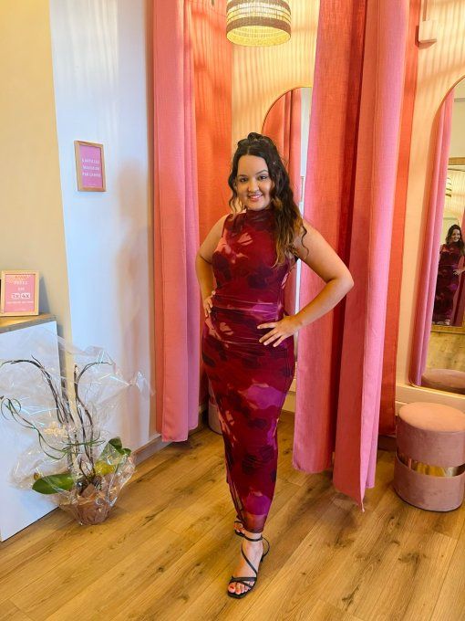 Robe Chana - bordeaux