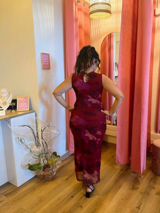 Robe Chana - bordeaux