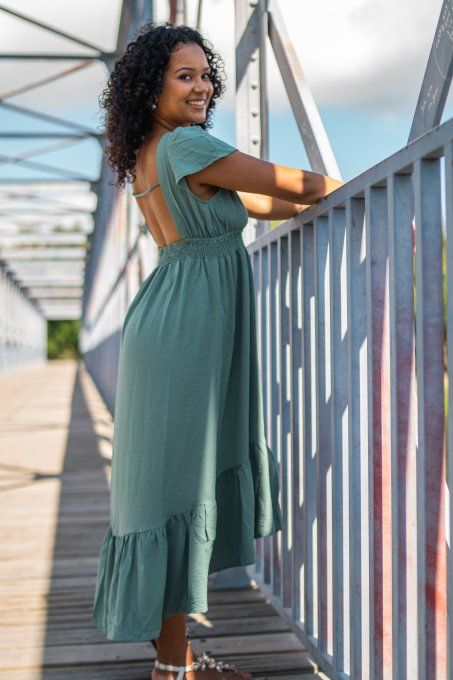 Robe Elise  Vert d eau