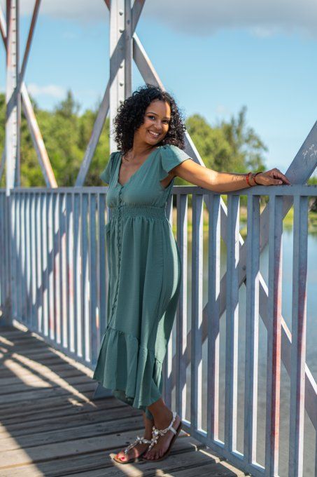 Robe Elise  Vert d eau