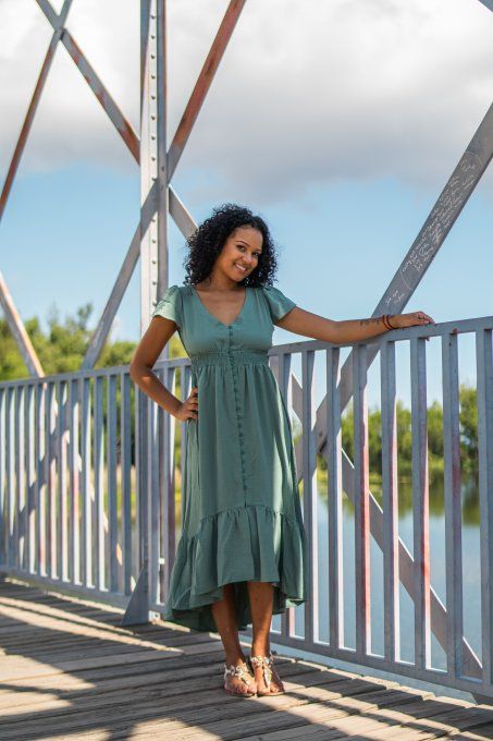 Robe Elise  Vert d eau